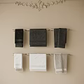 Towel towel rack 3d model