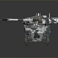 Modern Armored Camouflage Six Wheeled Military Vehicle With Cannon Turret