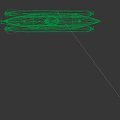 Two Military Submarines with Gray Hull Red Accent Lines Command Towers and Torpedo Tubes