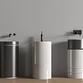 Column basin vertical basin wash basin 3d model