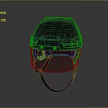 Black Sports Helmet With Transparent Visor And Protective Design For Safety