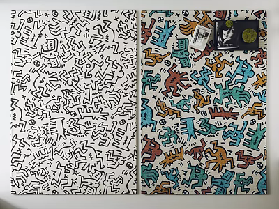 Unique Square Rug With Abstract Character Patterns In Colorful And Monochrome Designs 3d model