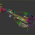 Modern Compound Bow With Tactical Scope And Advanced Hunting Gear Design 3d model