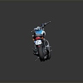 Modern motorcycle two-wheeled motorcycle off-road motorcycle road racing motorcycle 3d model