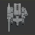 Mech Warrior Mech Soldier Machine Battlearm Mechanical Battlearm Machine Fighter Robot 3d model