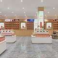 Tobacco and Liquor Store Interior With Bright Lighting Neatly Arranged Display Shelves And Product Racks