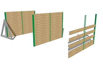 Modern obstacle sketch 3d model