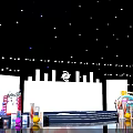 Vibrant Music Stage With Dynamic Lighting And Themed Backdrop For Performance 3d model