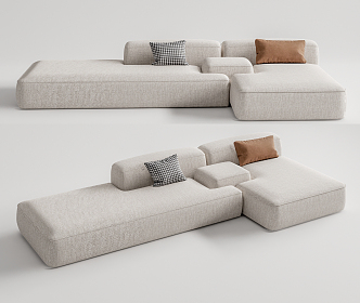 Modern Multiplayer Sofa 3d model