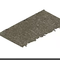 Light Colored Brick Patterned Ceramic Floor Tiles For Indoor Home Decoration