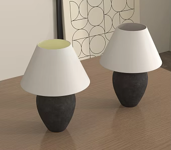 Modern Chinese Table Lamp 3d model
