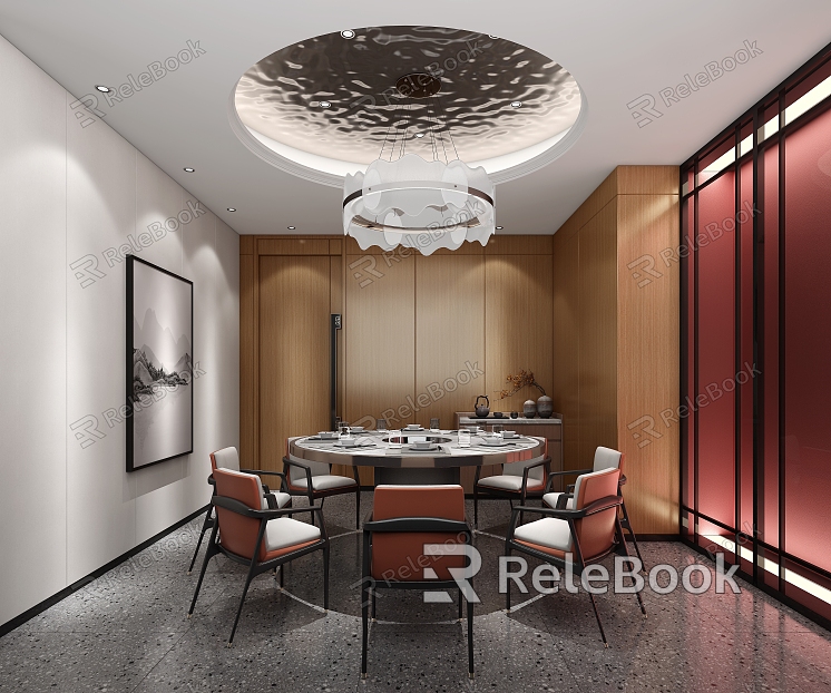 New Chinese-style private room model