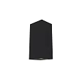 Contemporary Gray Outdoor Light Column Featuring Vertical Lines And Sleek Design