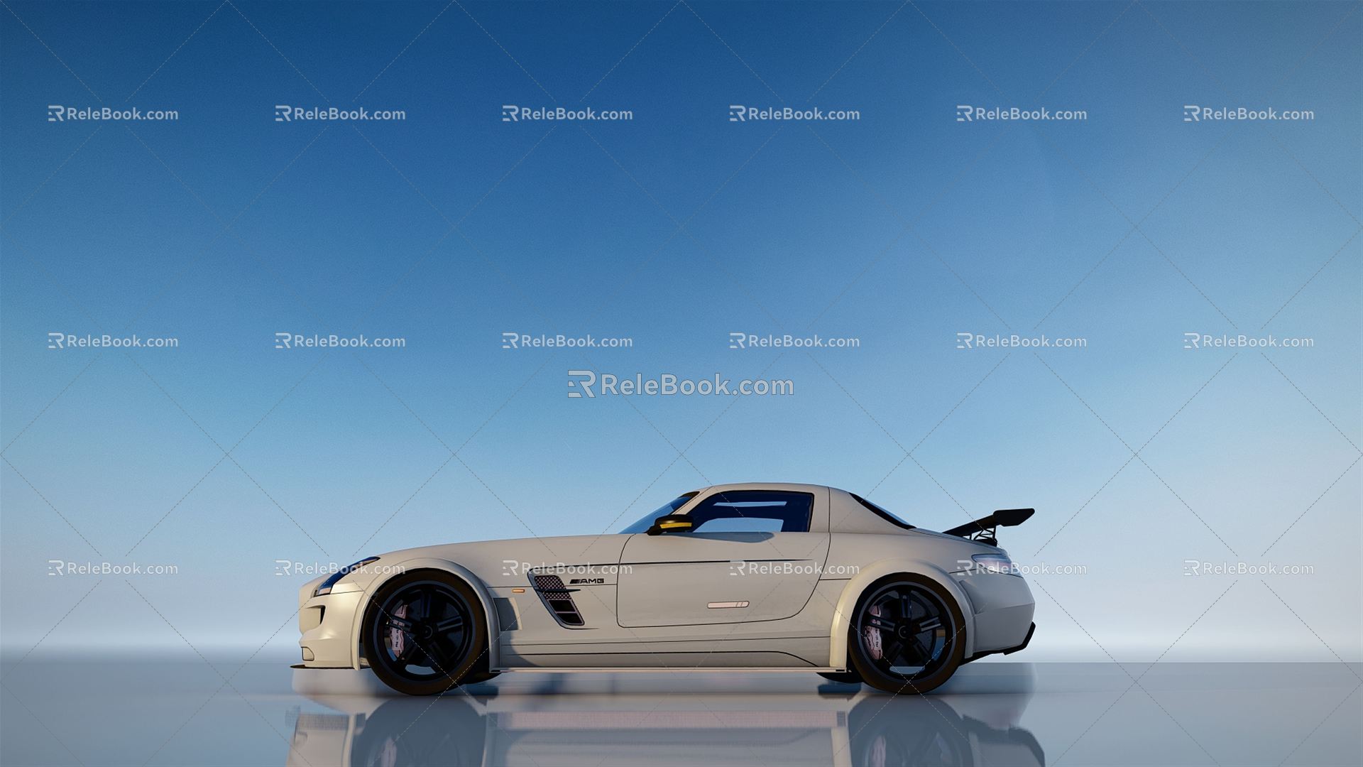 Hyundai sports car Benz sports car 3d model