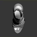 Women's Gray High Heel Sandals With Cross Ankle Strap White Heel Open Toe Design