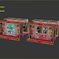 Futuristic Sci Fi Entrance Chambers Gray Structure With Yellow Red Warning Stripes Transparent Panels