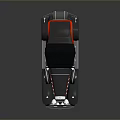 Vintage Convertible Car With Red And Black Exterior Classic Design Details