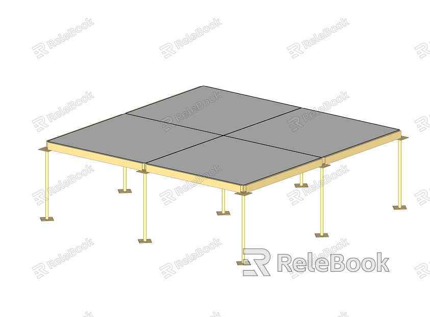 modern floor machine room floor electrostatic floor table model