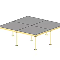 modern floor machine room floor electrostatic floor table 3d model
