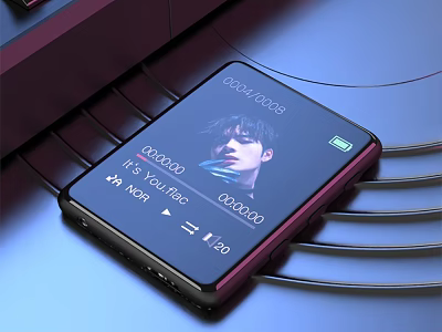 Sleek Smart Music Player With Touch Screen 3d model