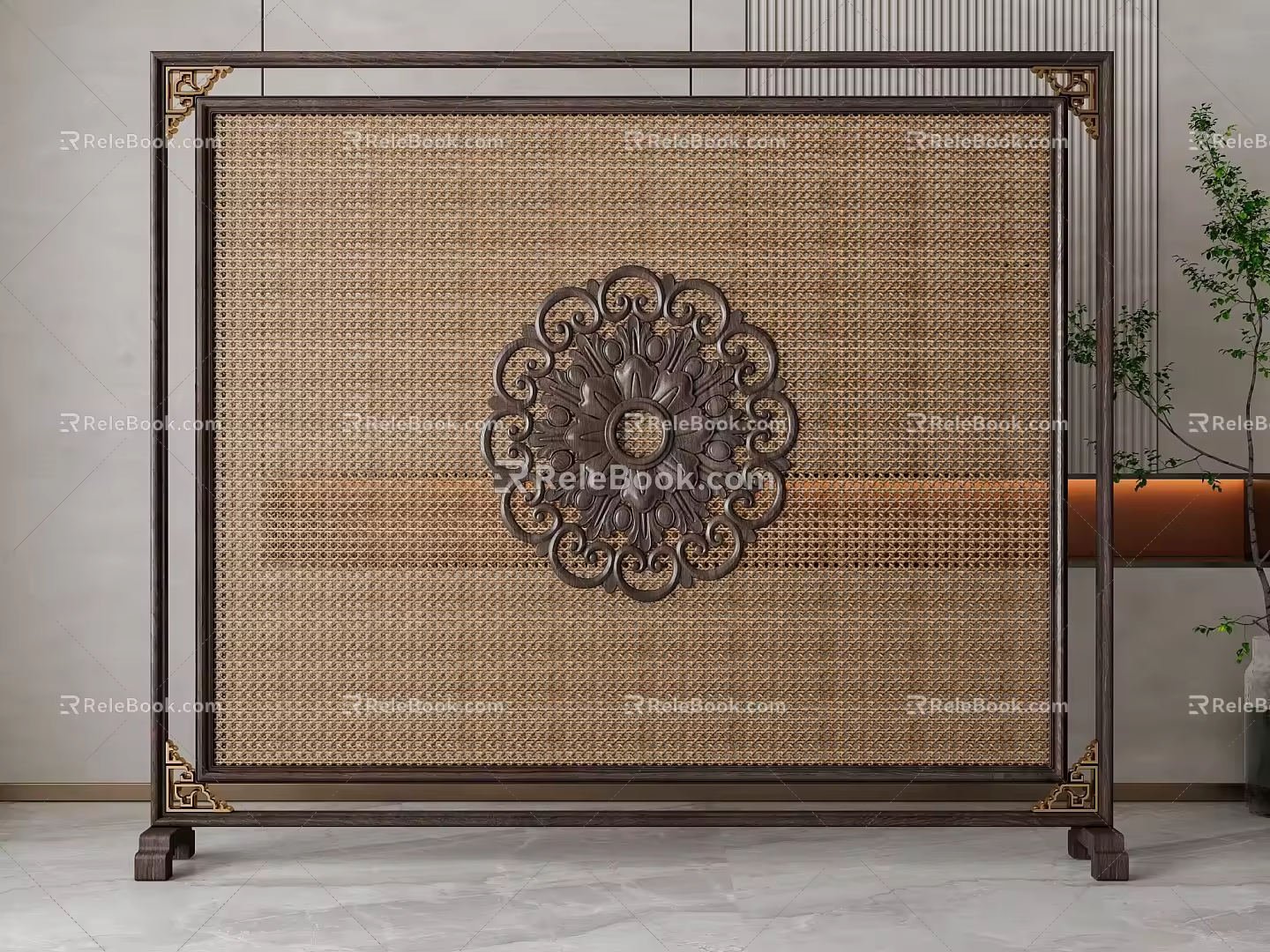 Screen partition 3d model