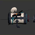 Advanced Spacecraft With Solar Panels Antenna And Thruster For Cosmic Exploration