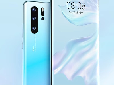 Stylish Glass Finish Smartphone With Rear Camera Setup 0808 Time And May 20 3d model