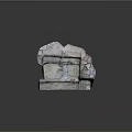 Wooden Stone Stacked Structure With Natural Texture And Rustic Design Elements