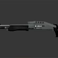 Modern Tactical Rifle Design With Black Metal Body And Ergonomic Grip