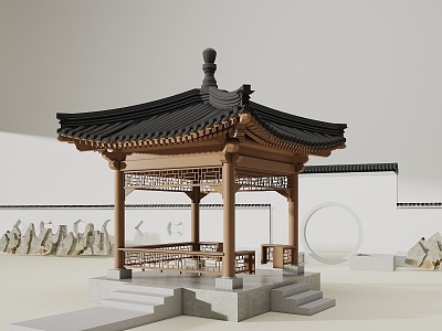 classical pavilion Chinese style pavilion Chinese style pavilion ancient pavilion landscape pavilion Chinese style pavilion ancient building pavilion 3d model