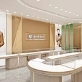 Elegant Jewelry Store Interior Design With Glass Display Counters Soft Lighting And Brand Logo