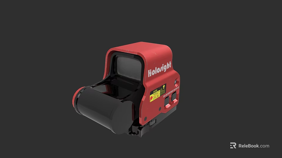 Red Hologight Holographic Sight for Tactical Weapon Accessories and Optics 3d model 