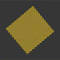 Golden Cube Structure With Small Square Patterns And Reflective 3D Surface 3d model