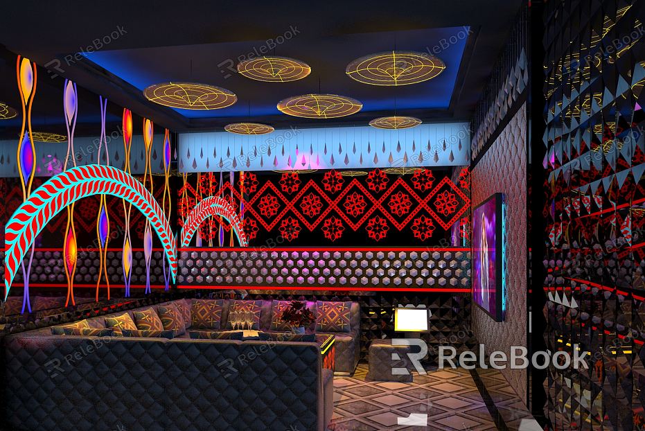 Ethnic KTV rooms model