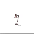 Modern Pink Desk Lamps With Adjustable Arms And Metallic Base For Home Office