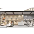 Digital Store Retail Space With Electronics Display Shelves And Modern Product Showcase 3d model