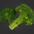 Fresh Green Broccoli Vegetable with Crisp Florets and Healthy Nutrients