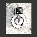Classic Stone Fountain Ornament With Ornamental Statue Top And Circular Basin Base