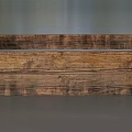 Vintage Rectangular Wooden Shelf With Distressed Texture For Home Storage And 3d model