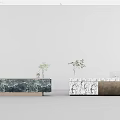 Modern reception desk 3d model