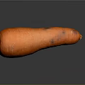 Healthy Fresh Orange Carrot With Natural Texture And Reflection On Gray Background