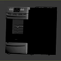 Sleek Stainless Steel Electric Oven With Digital Control Panel And Door Handle