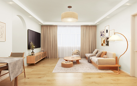 Japanese Living Room 3d model