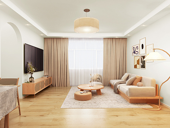 Japanese Living Room 3d model