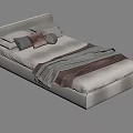 Modern Single Bed 3d model