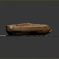 Handcrafted Wooden Bowl Placed On Natural Stone Tray For Decorative Use