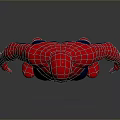 Spider Man Game Movie Character In Red Blue Suit With Spider Web Pattern Standing Pose