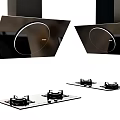 Modern Stylish Kitchen Appliances Featuring Range Hoods And Gas Stoves Design