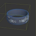 Dark Blue Brushed Bracelet With Intricate Dragon Carvings And Reflective Surface