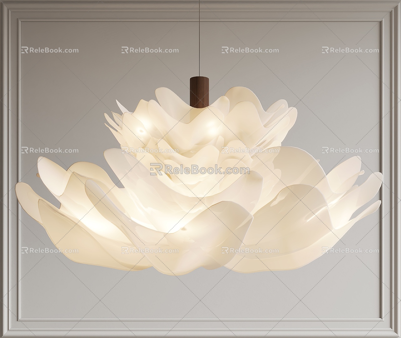 Quiet Wind Chandelier Cream Wind Chandelier Living Room Chandelier Dining Room Chandelier 3d model